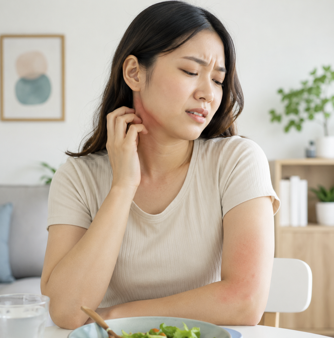 食物過敏反應會持續多久？皮膚癢怎麼緩解？