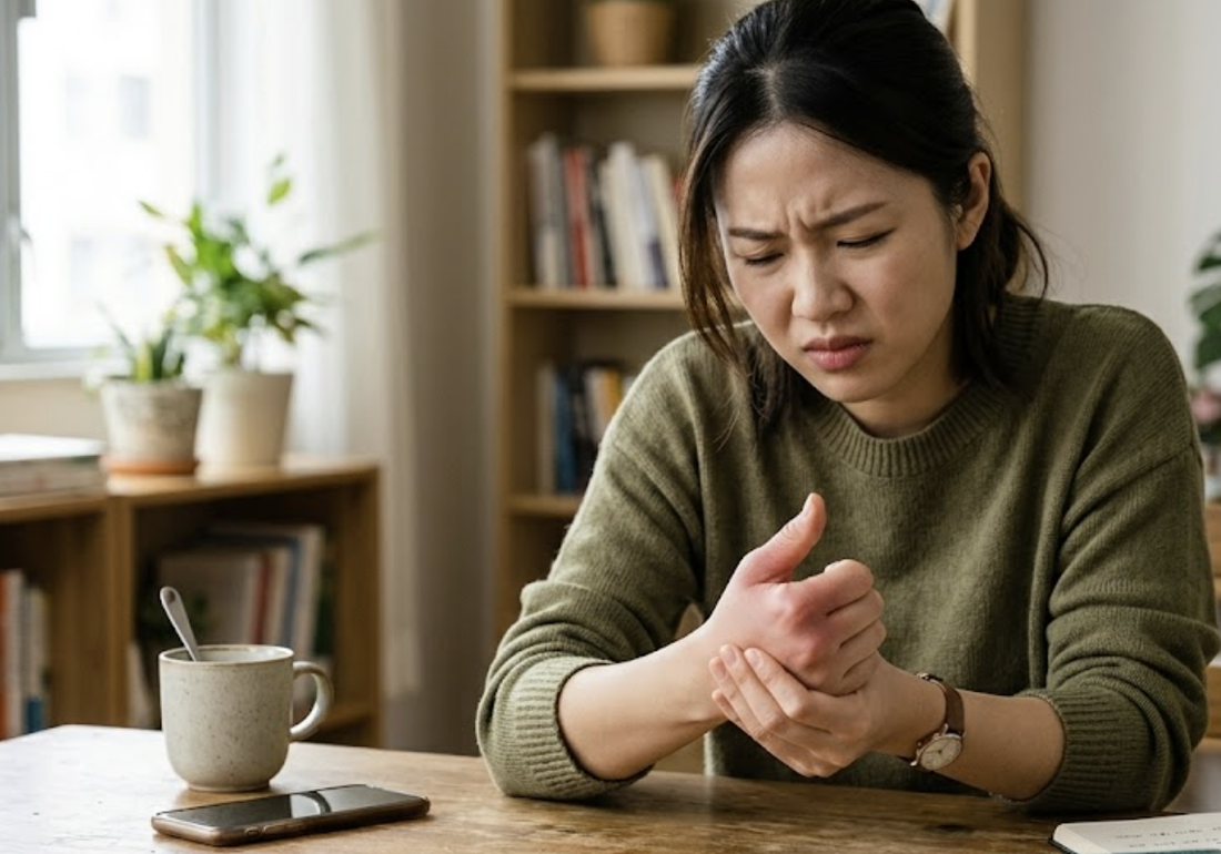 手腕拇指痛可能是「媽媽手」？認識狹窄性腱鞘炎與日常舒緩護理