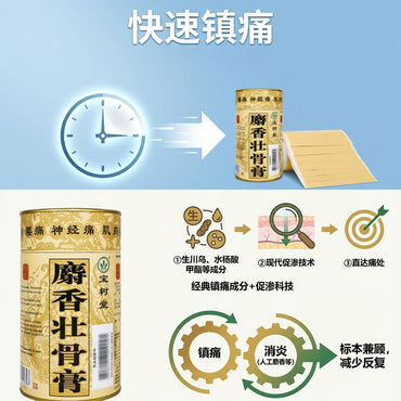 麝香止痛膠布優惠套装（舊患痠痛、拗柴、风湿痛、关节痛、腰椎勞損）